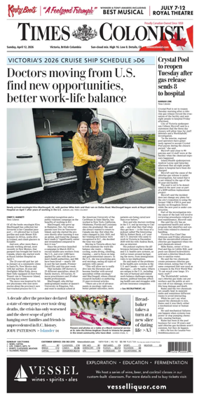 Cover of Times Colonist