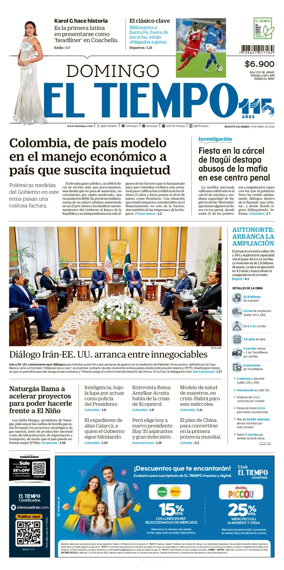 Cover of El Tiempo (Bogota)