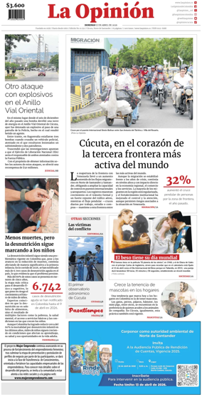 Cover of La Opinion