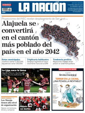 Cover of La Nacion (Costa Rica)