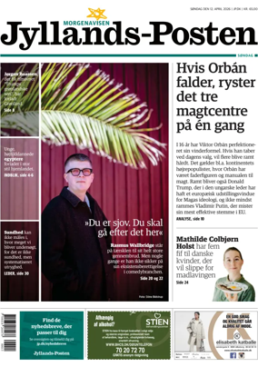 Cover of Jyllands-Posten Sondag