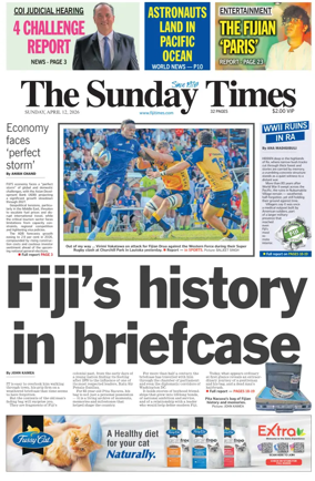 Cover of The Fiji Times