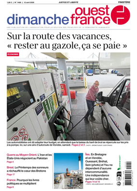 Cover of Dimanche Ouest France (Finistere)