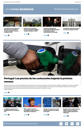 Cover of Euronews Business (Spanish) Compiled Edition