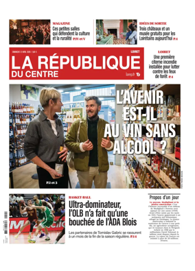 Cover of La Republique du Centre (Orleans - Loiret))