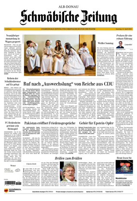 Cover of Schwabische Zeitung (Alb-Donau)