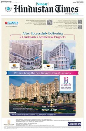 Cover of Hindustan Times (Lucknow)