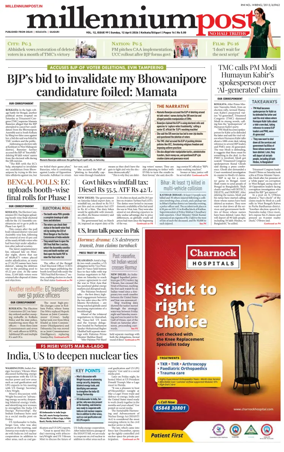 Cover of Millennium Post (Kolkata)