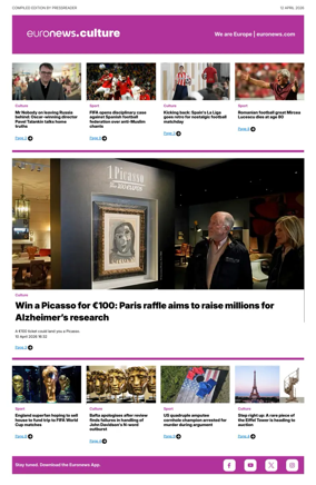 Cover of Euronews Culture and Sport Compiled Edition