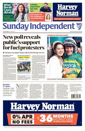 Cover of Sunday Independent (Ireland)