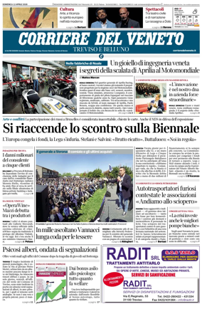 Cover of Corriere del Veneto (Treviso e Belluno)