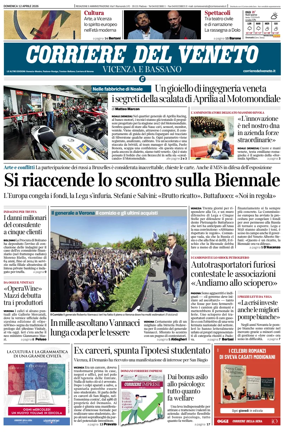 Cover of Corriere del Veneto (Vicenza e Bassano)