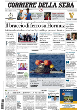 Cover of Corriere della Sera