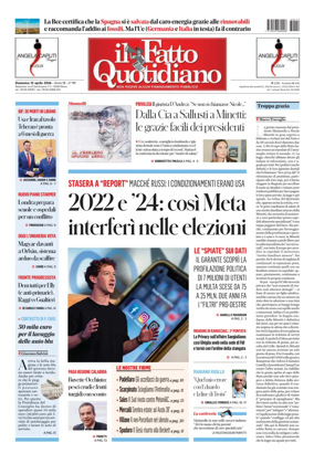Cover of Il Fatto Quotidiano