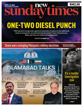 Cover of New Straits Times