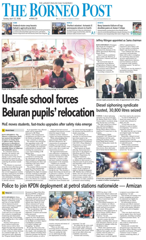 Cover of The Borneo Post (Sabah)