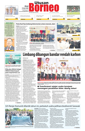 Cover of Utusan Borneo (Sarawak)