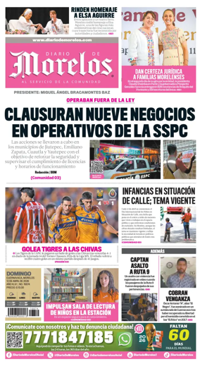 Cover of Diario de Morelos