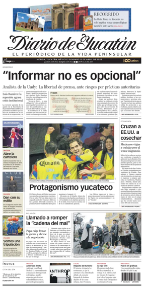 Cover of Diario de Yucatan