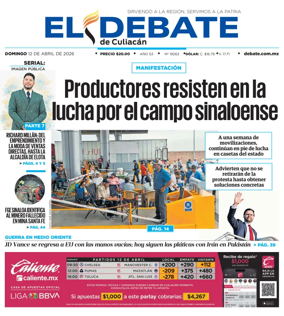 Cover of El Debate de Culiacan