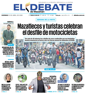 Cover of El Debate de Mazatlan