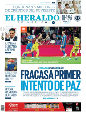 Cover of El Heraldo de Mexico
