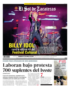 Cover of El Sol de Zacatecas