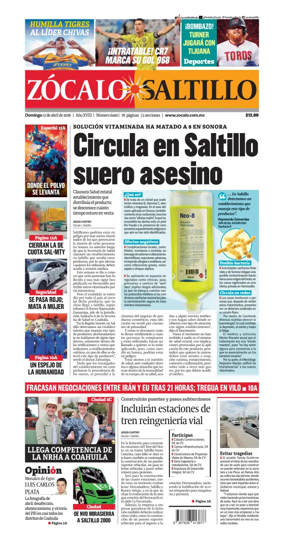 Cover of Zocalo Saltillo