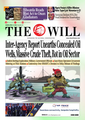 Cover of THEWILL NEWSPAPER