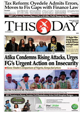 Cover of THISDAY