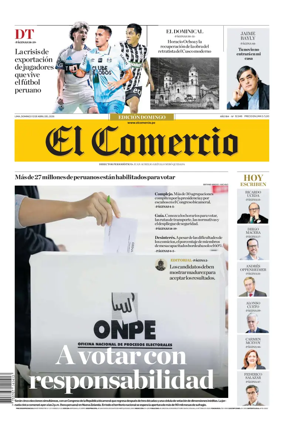 Cover of Diario El Comercio