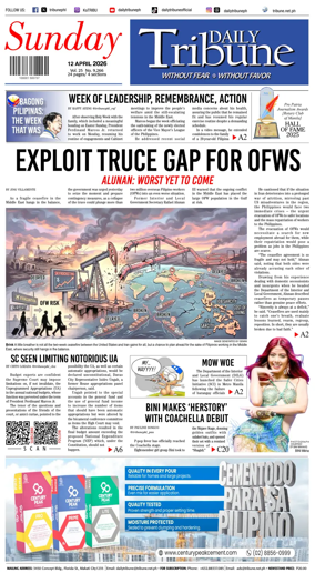Cover of Daily Tribune (Philippines)