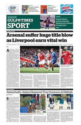 Cover of Gulf Times Sport