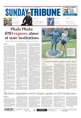 Cover of Sunday Tribune