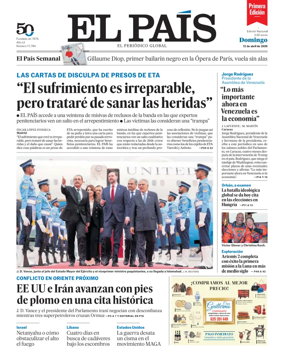 Cover of EL PAIS primera edicion
