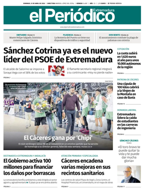 Cover of El Periodico Extremadura