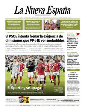 Cover of La Nueva Espana (Occidente)