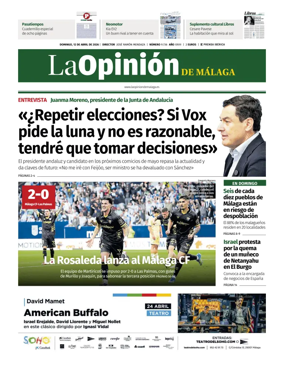 Cover of La Opinion de Malaga