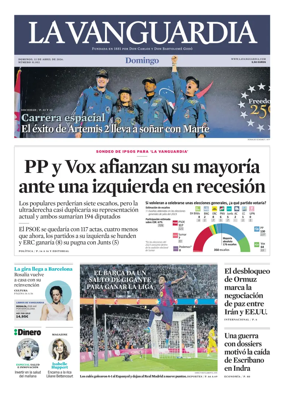 Cover of La Vanguardia