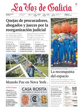 Cover of La Voz de Galicia (Arousa)