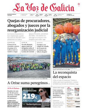 Cover of La Voz de Galicia (Barbanza)