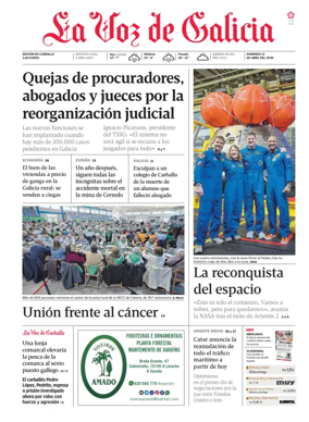 Cover of La Voz de Galicia (Carballo)