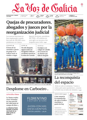 Cover of La Voz de Galicia (Deza)