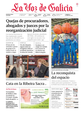 Cover of La Voz de Galicia (Monforte)