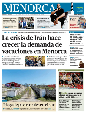 Cover of Menorca Diario Insular