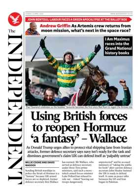 Cover of The Independent