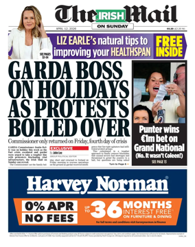 Cover of The Irish Mail on Sunday