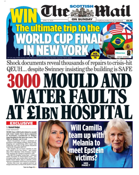 Cover of The Scottish Mail on Sunday