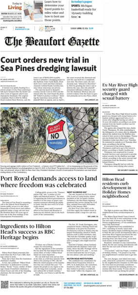 Cover of Beaufort Gazette (Sunday)