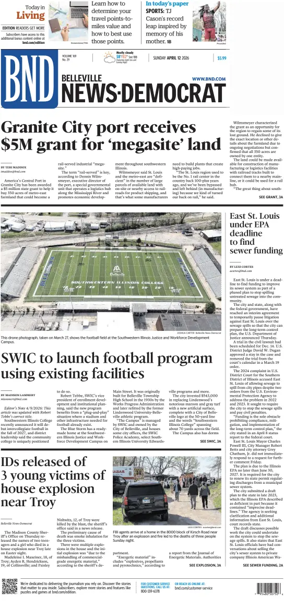 Cover of Belleville News-Democrat (Sunday)
